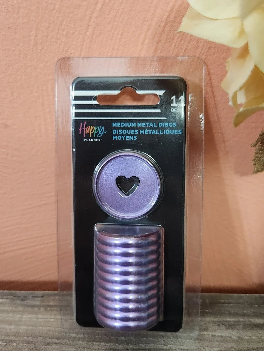 NWT The Happy Planner Medium Metal Discs - Violet